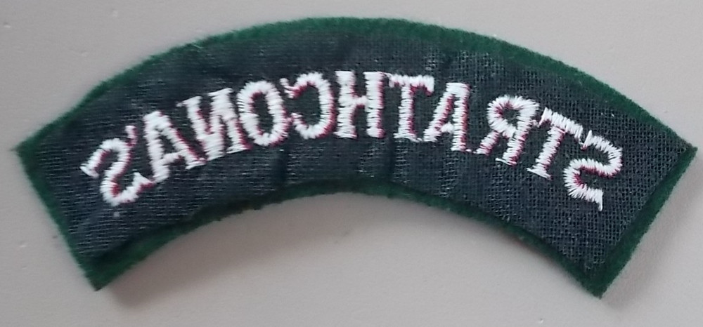 WW2 CLOTH SHOULDER TITLE LSH ( STRATHCONA'S )