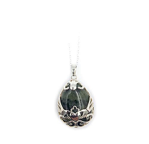 IRISH Connemara Marble Pendant CLADDAGH #20131