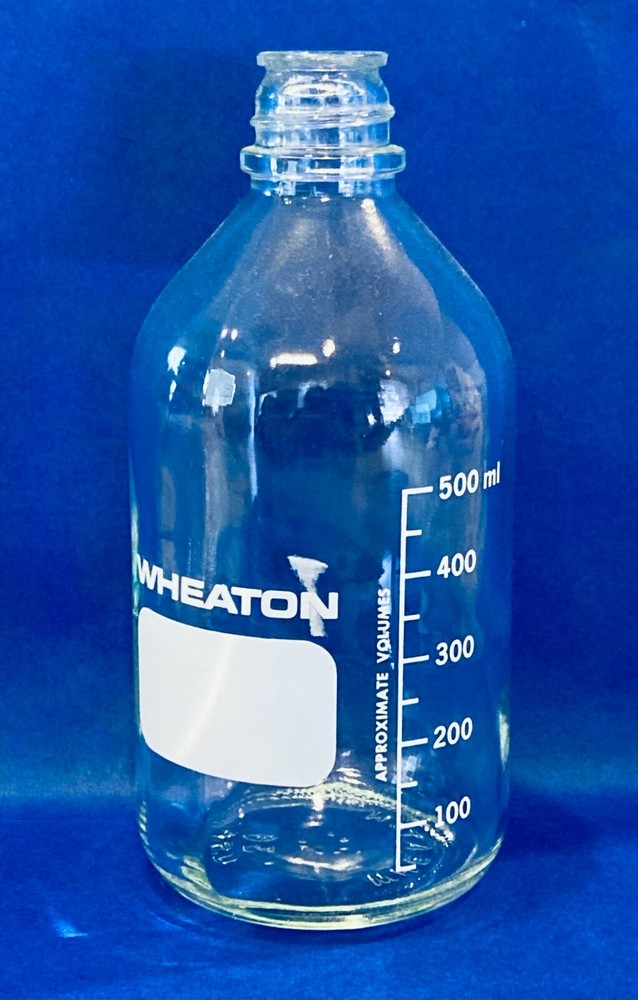 Wheaton Graduated Glass Media / Lab Bottle, 500ml