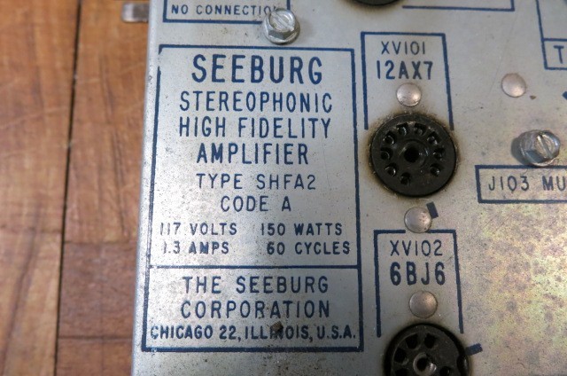 Seeburg Q100 AQ100 Q160 AQ160 Jukebox Amp / Amplifier SHFA2 Code A Untested