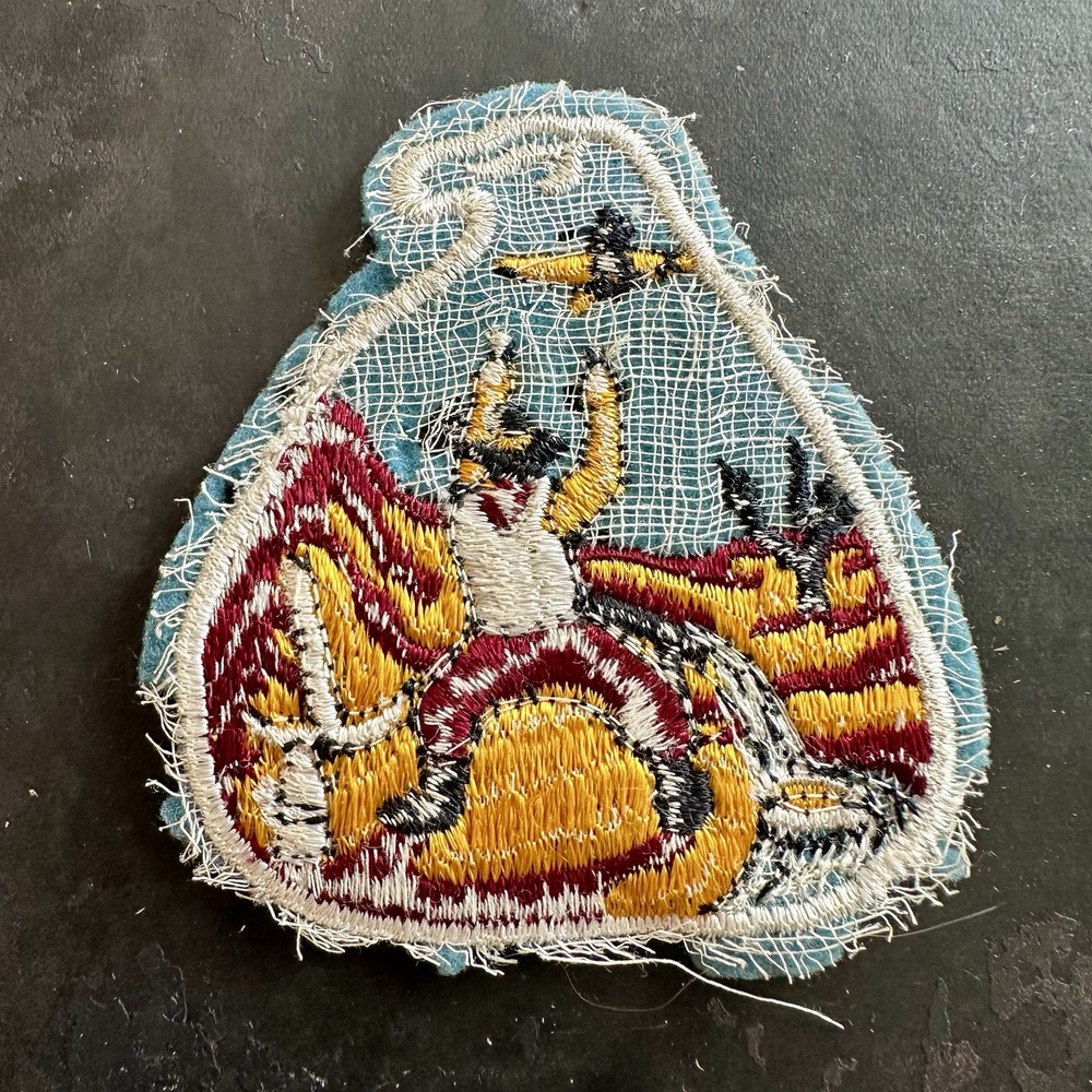 Original WWII 49th Anti Aircraft Brigade Patch Felt