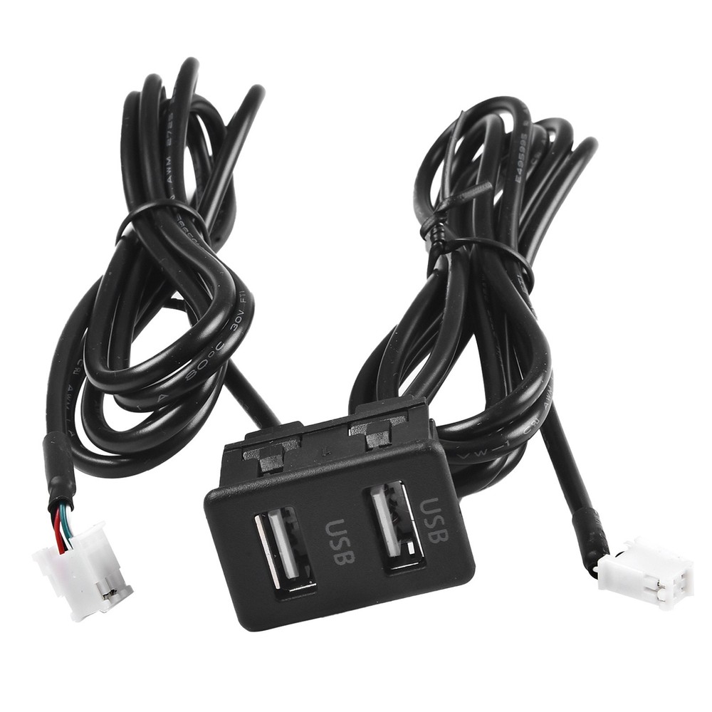 Reliable Performance Car Dual USB Port Panel Interface Extension Cable