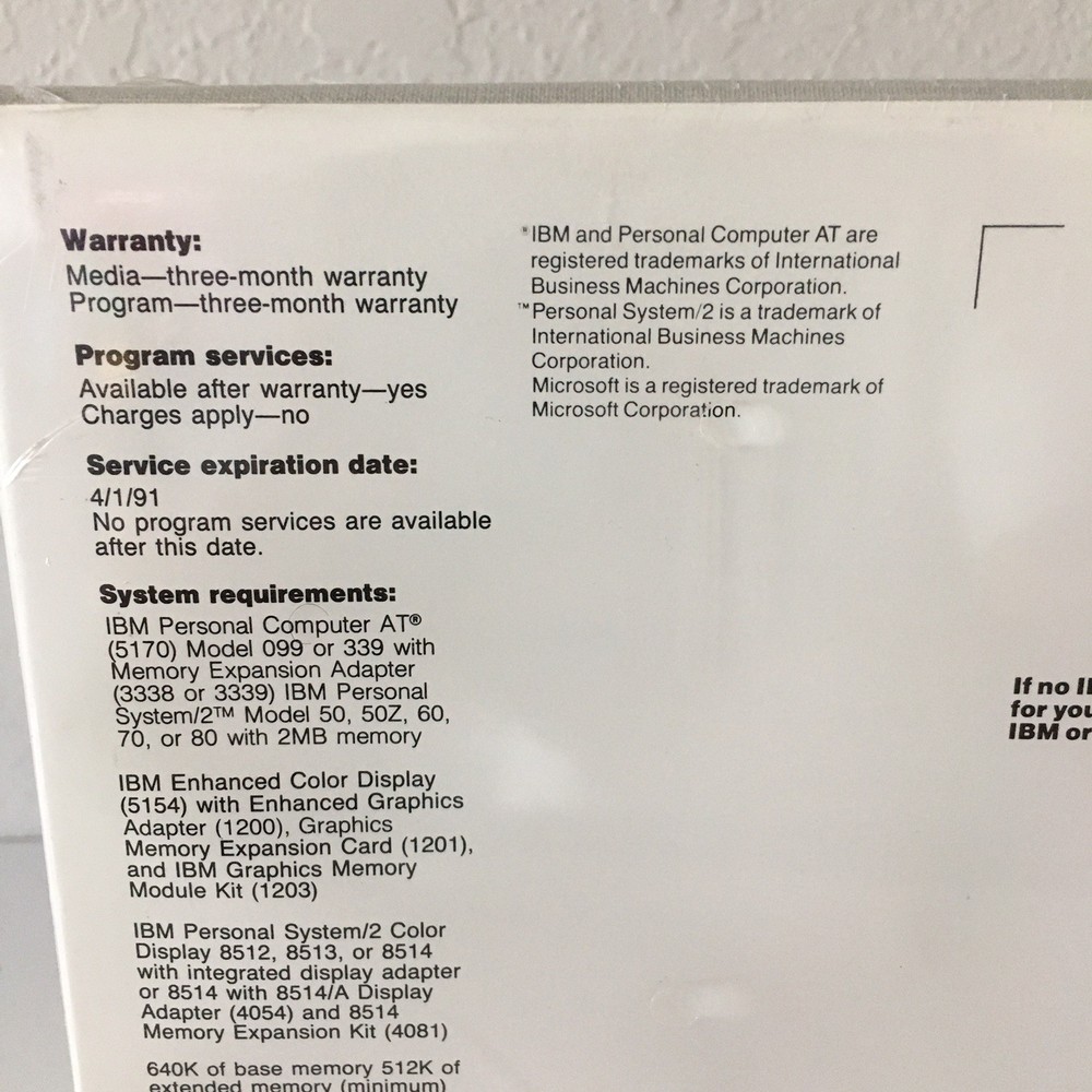 Vintage 1988 IBM DisplayGraphics Software - Six 1.44MB 3.5" Diskettes