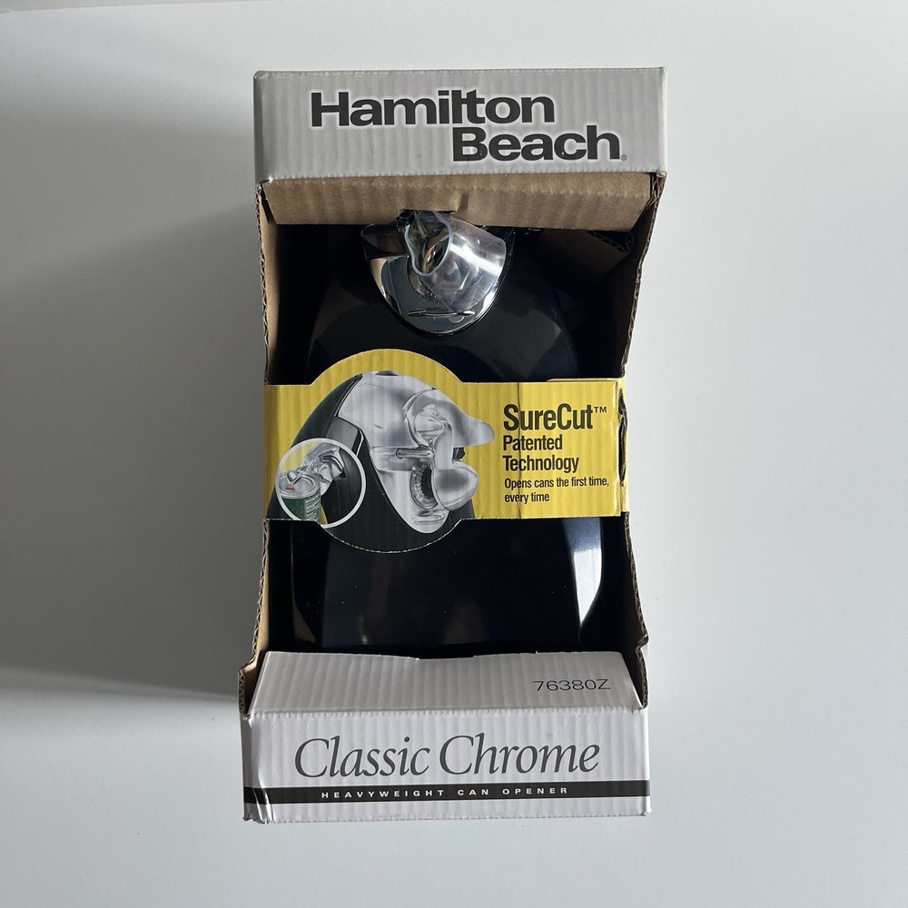Hamilton Beach Classic Chrome Extra Tall Can Opener Black 76380Z