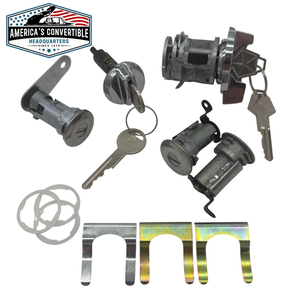 Complete OE Lock Set- Chrysler keys for 1971 Plymouth Cuda Barracuda