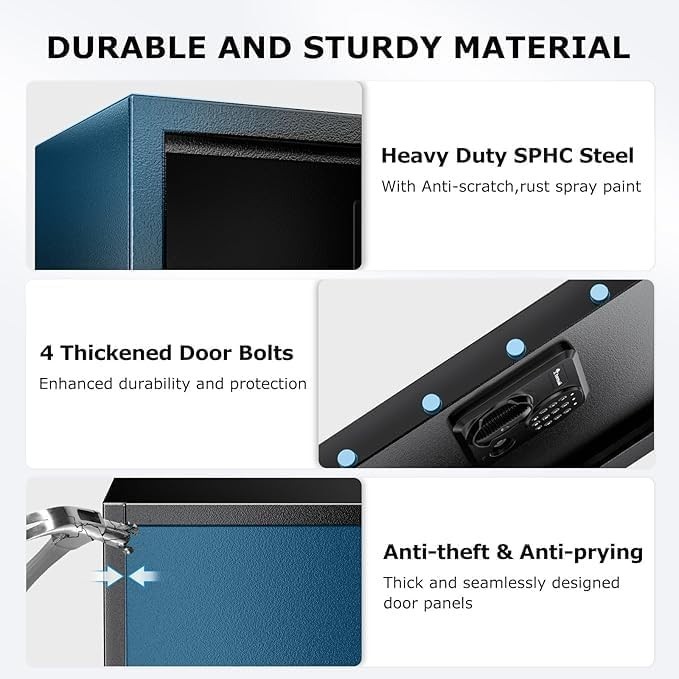 Large Safe Box with Digital Lock - 1.8 Cu.ft