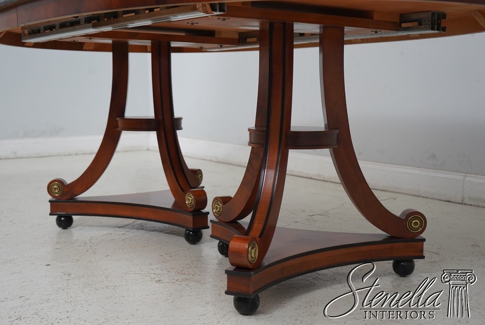 L66009: CENTURY Neoclassical Cherry Walnut Dining Room Table