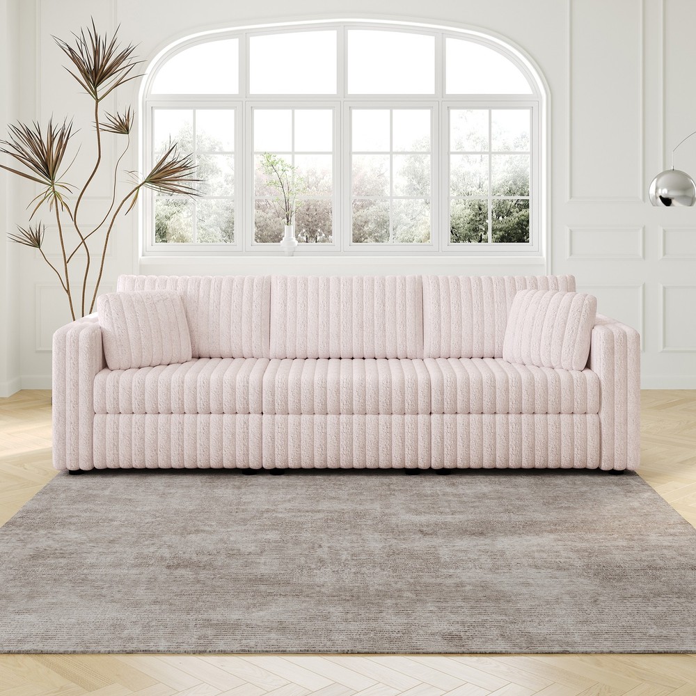 106.3" Soft  Modular 3-person Sofa - Highly Comfortable & Distinctive Design.
