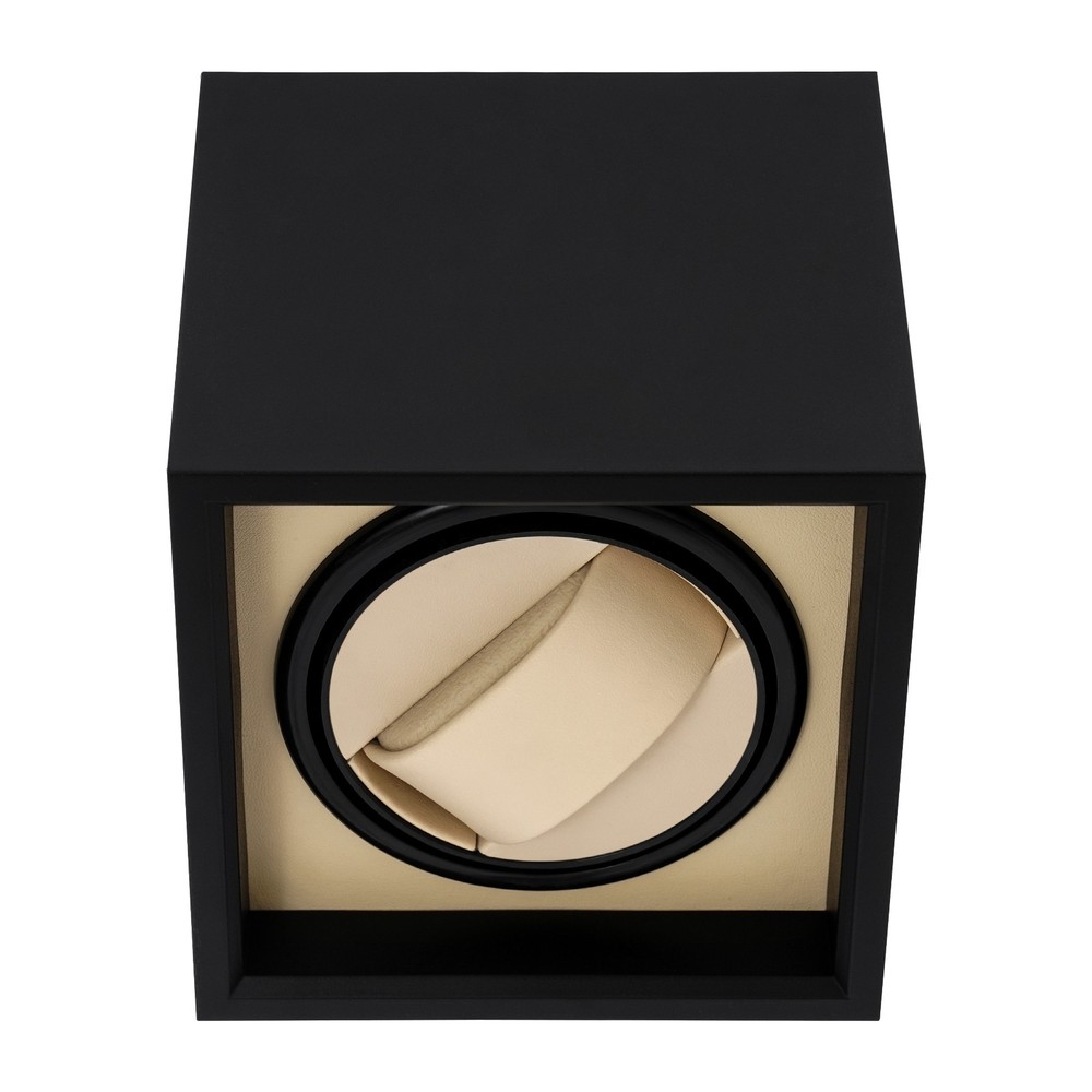 Automatic Watch Winder Box Storage Case Self Winding Display Box Black, Beige