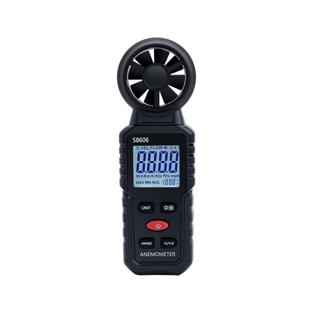 Split Handheld Anemometer Digital Wind Speed CFM Meter Gauge 14-140℉ LED