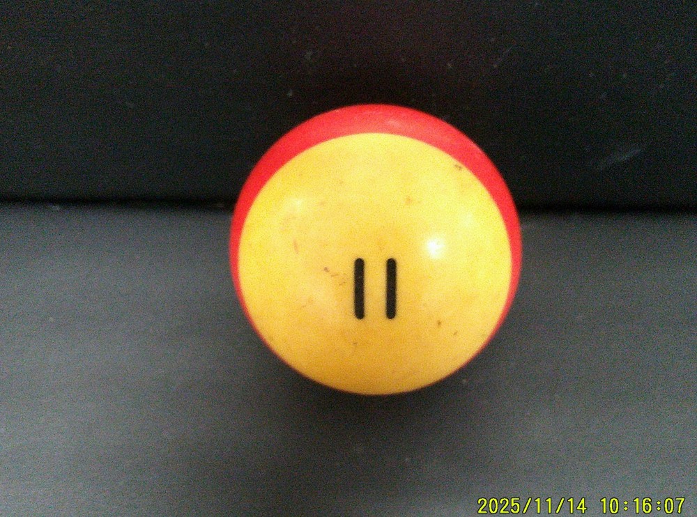 Replacement #11 Billiard Pool Ball - Standard Regulation - 2 1/4" Diameter Solid