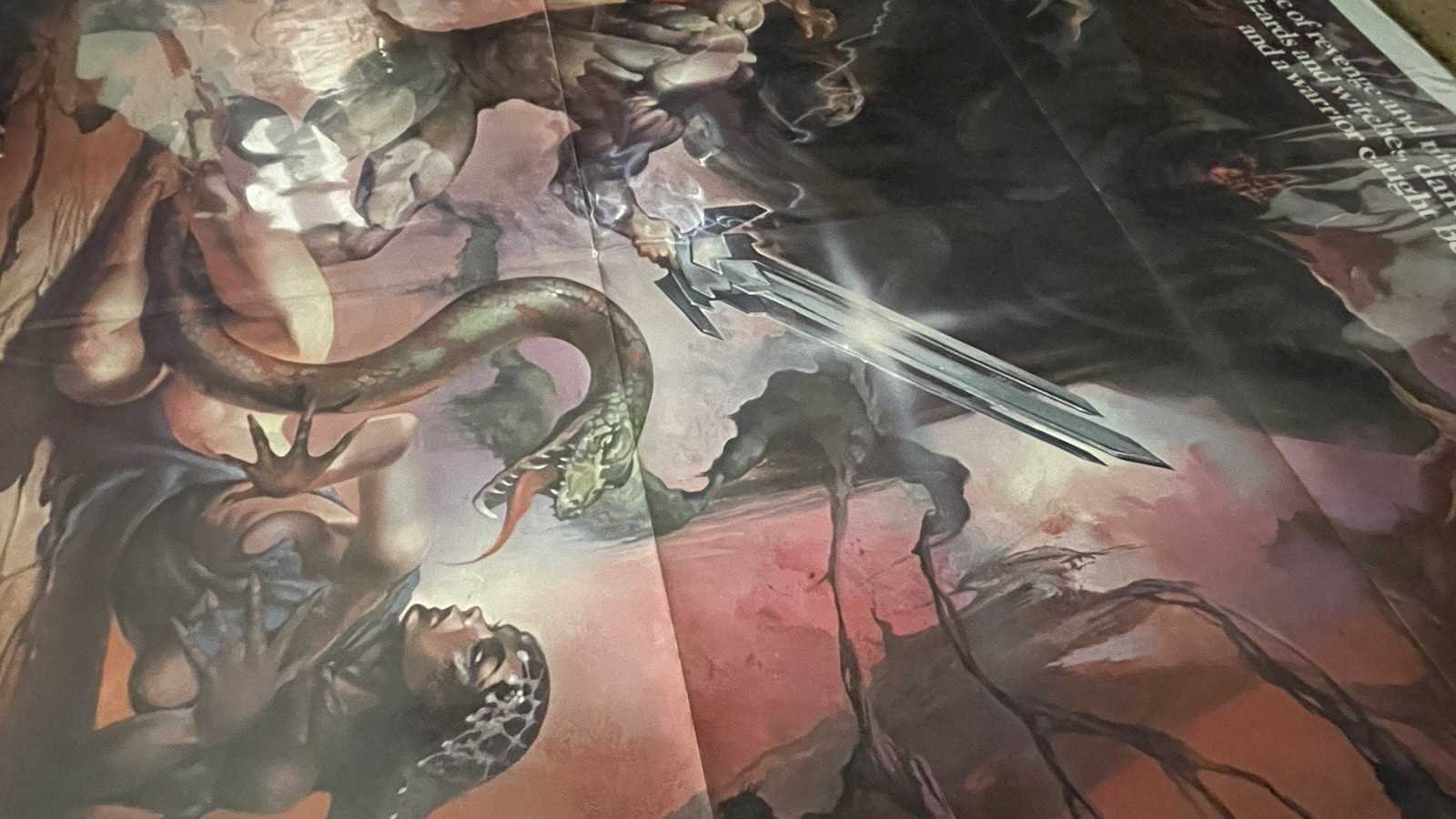 ORIG. MOVIE POSTER~THE SWORD & THE SORCERER~ 1982~ ONE SHEET 27X41~RICHARD LYNCH