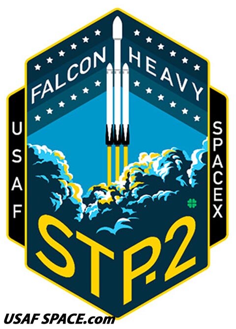 Authentic STP-2 - SPACEX - FALCON HEAVY Launch - USAF SATELLITE Mission PATCH