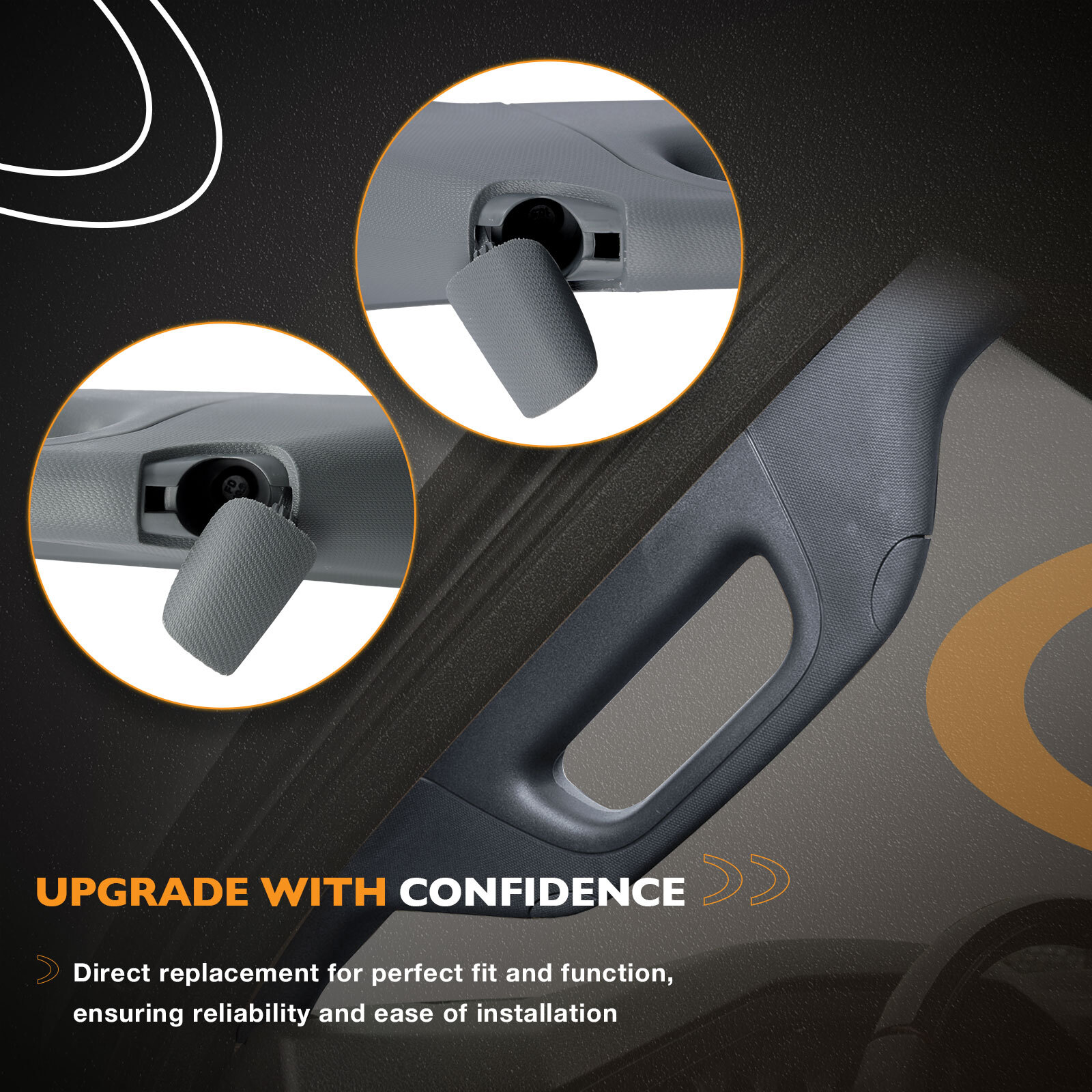 Pair A-Pillar Interior Trim Grab Handles Front Left Right For 2011-16 Ford F-250