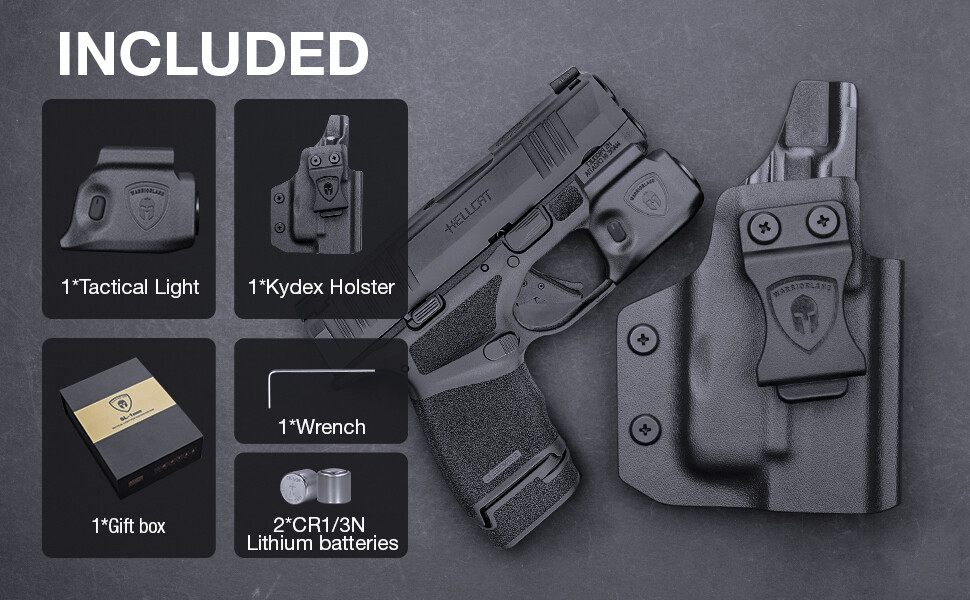 Gun Light with Holster For Springfield Micro Compact Hellcat/Hellcat RDP Pistol