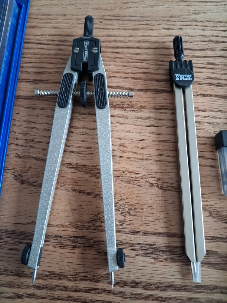 Lot Weems & Plath Navigation Map 2 Compass, 2 Protractor Triangles, 6" Divider