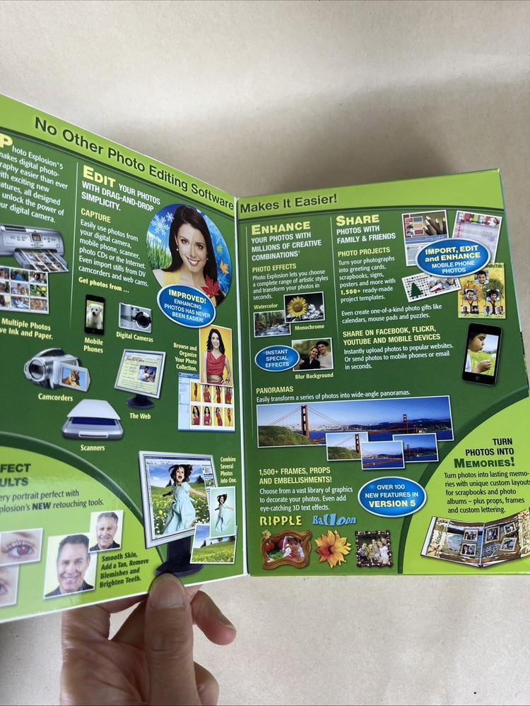 New Sealed PHOTO EXPLOSION Version 5 - Photo Editing Software