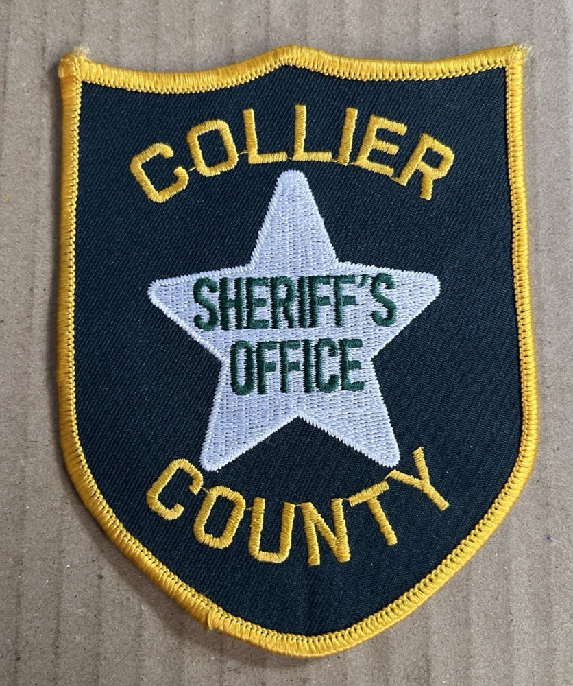 Sheriff's Department Florida: Collier County Embroidered Patch - Free Postage
