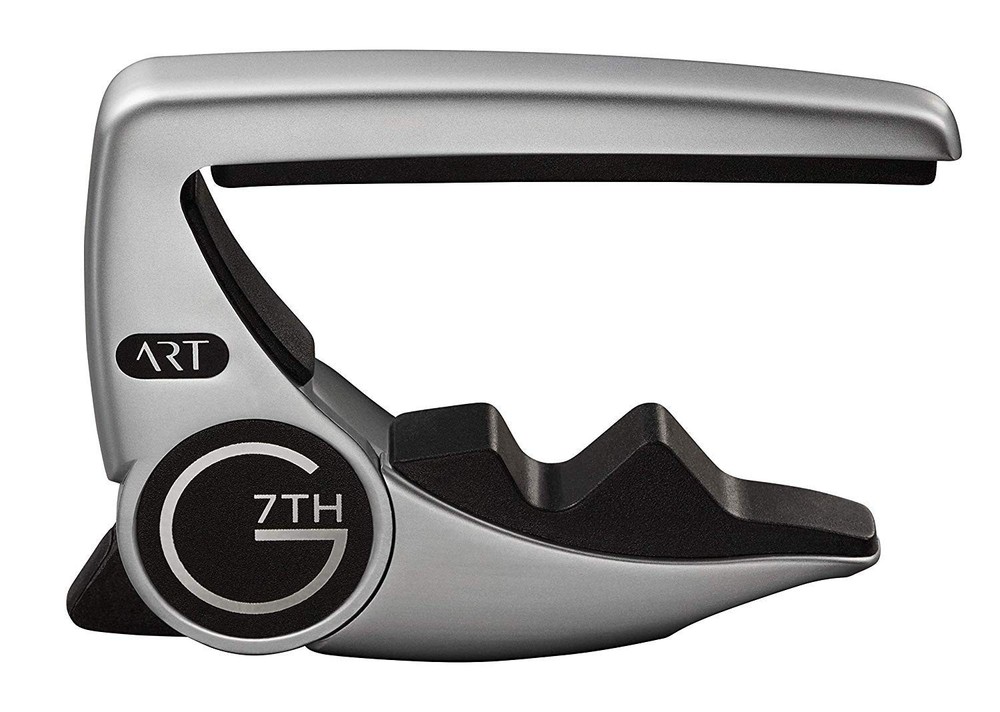G7th Performance 3 ART Capo 6 String, Silver Bundled with Dunlop Pick Pack