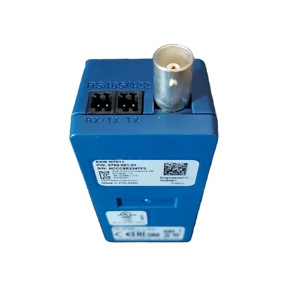 AXIS M7011 Video Encoder Compact, 1-channel video encoder with Zipstream