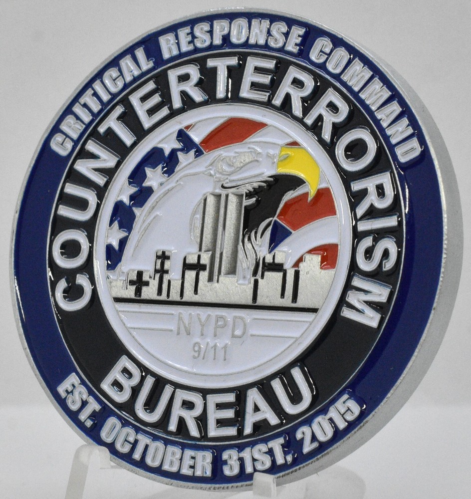 NYPD Counterterrorism Bureau Critical Response Command 9/11 Challenge Coin