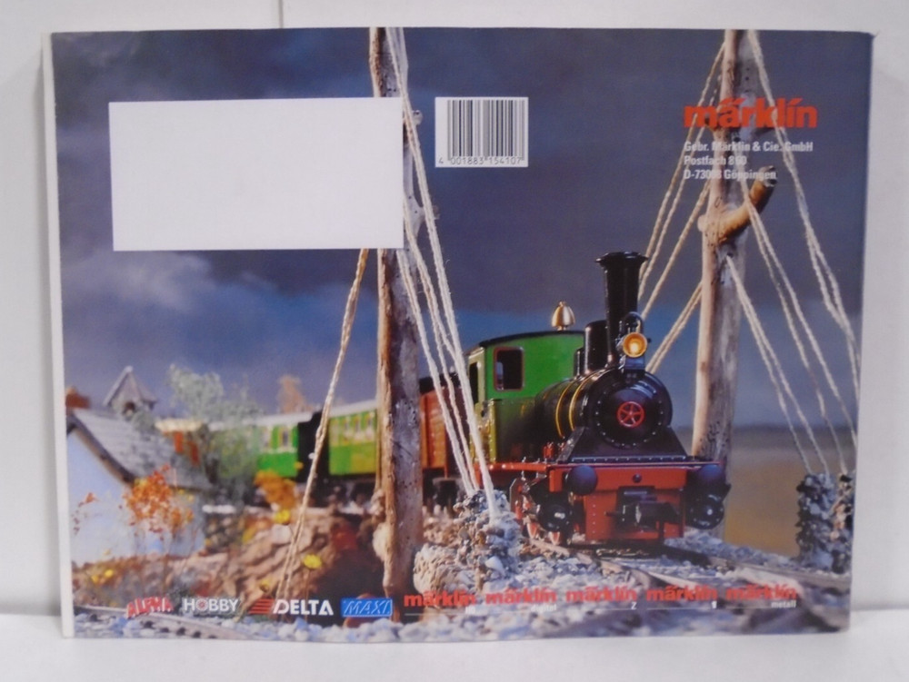 MARKLIN COMPLETE PROGRAM 1994/95 E MODEL RAILWAY PAPERBACK CATALOG