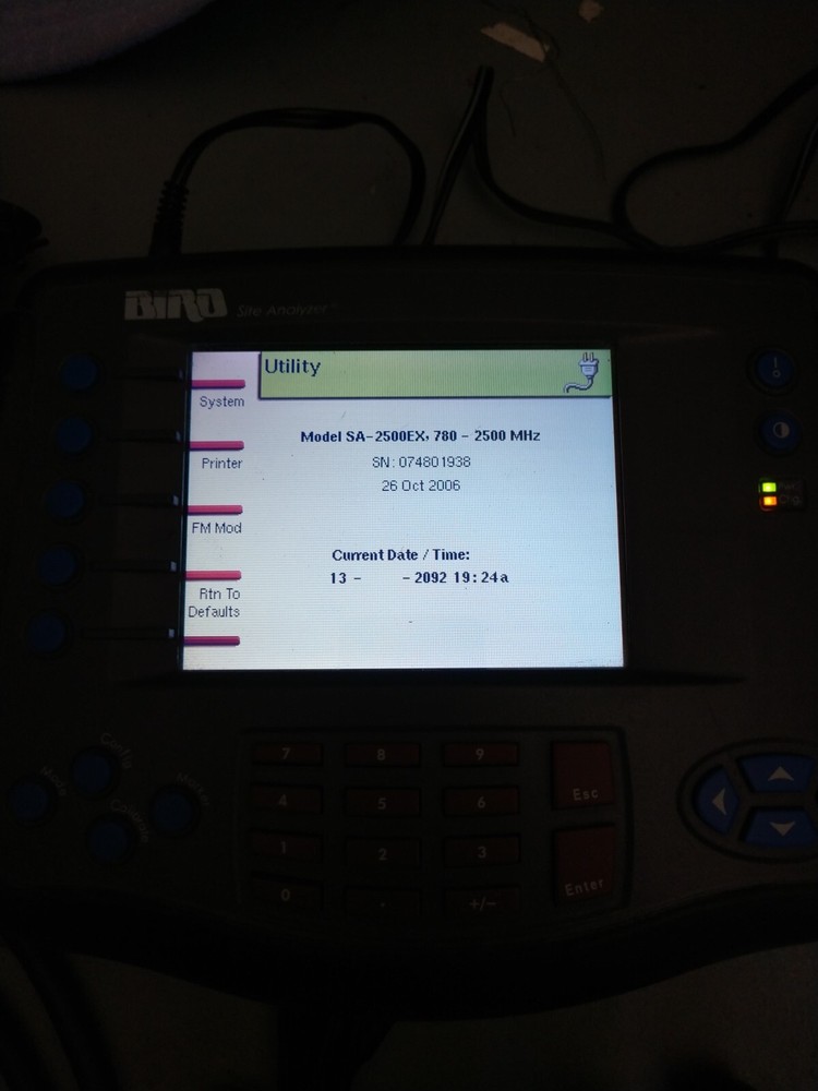 Bird Site Analyzer Model SA-2500EX with case and extras