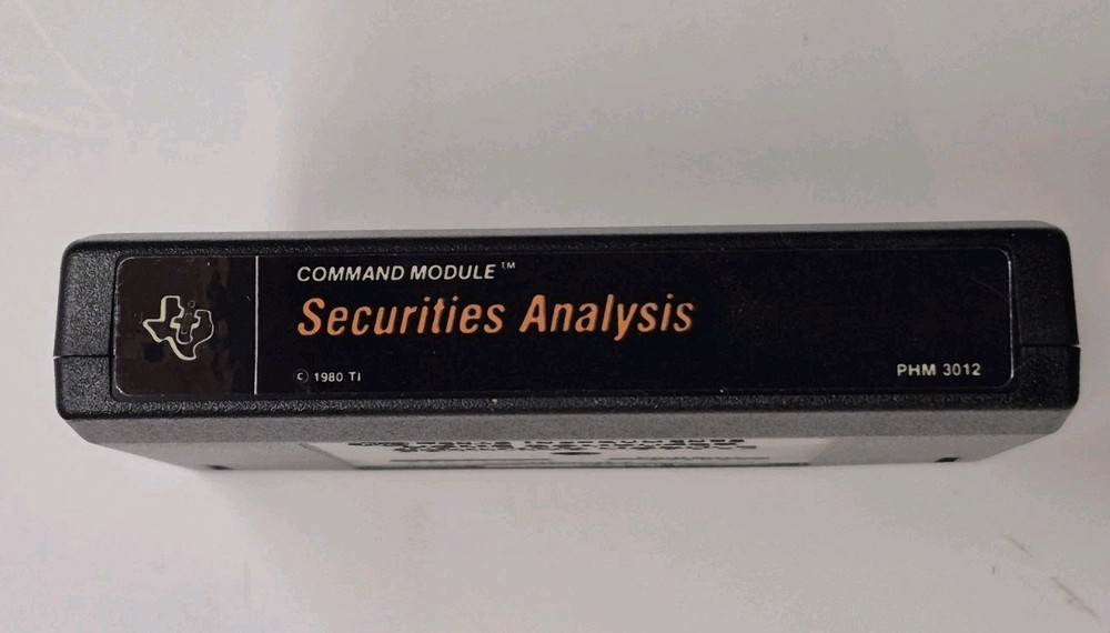 Texas Instruments TI 99/4A Securities Analysis Complete in Box - Tested working