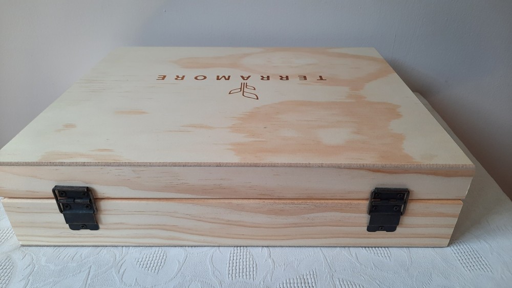 Terramore Essential Oils Wood Box *EMPTY* 68 Slots