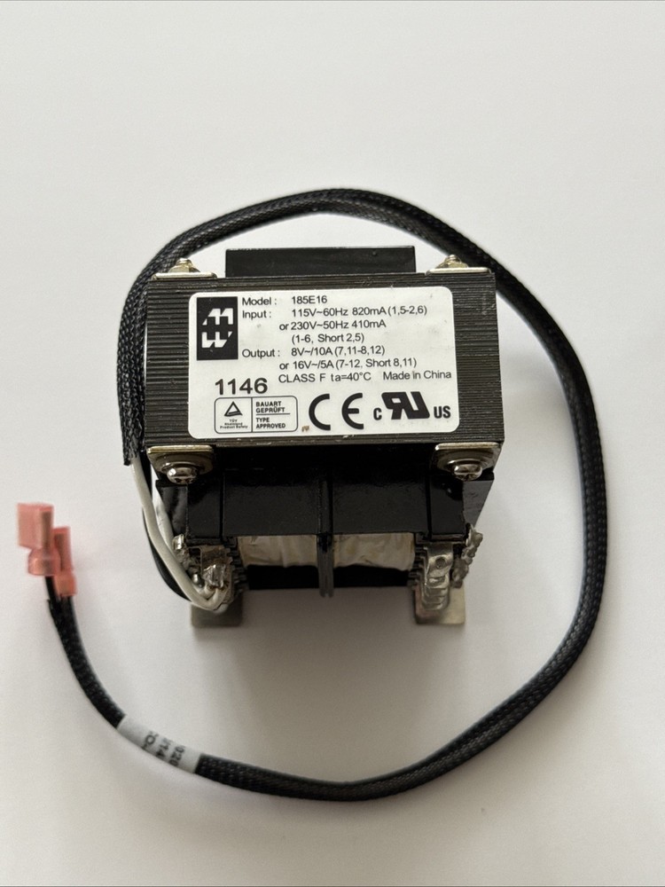 Power Transformer in~115 or 230 VAC /50-60 Hz , out : ~ 8 VAC / 10 A or 16VAC/5A