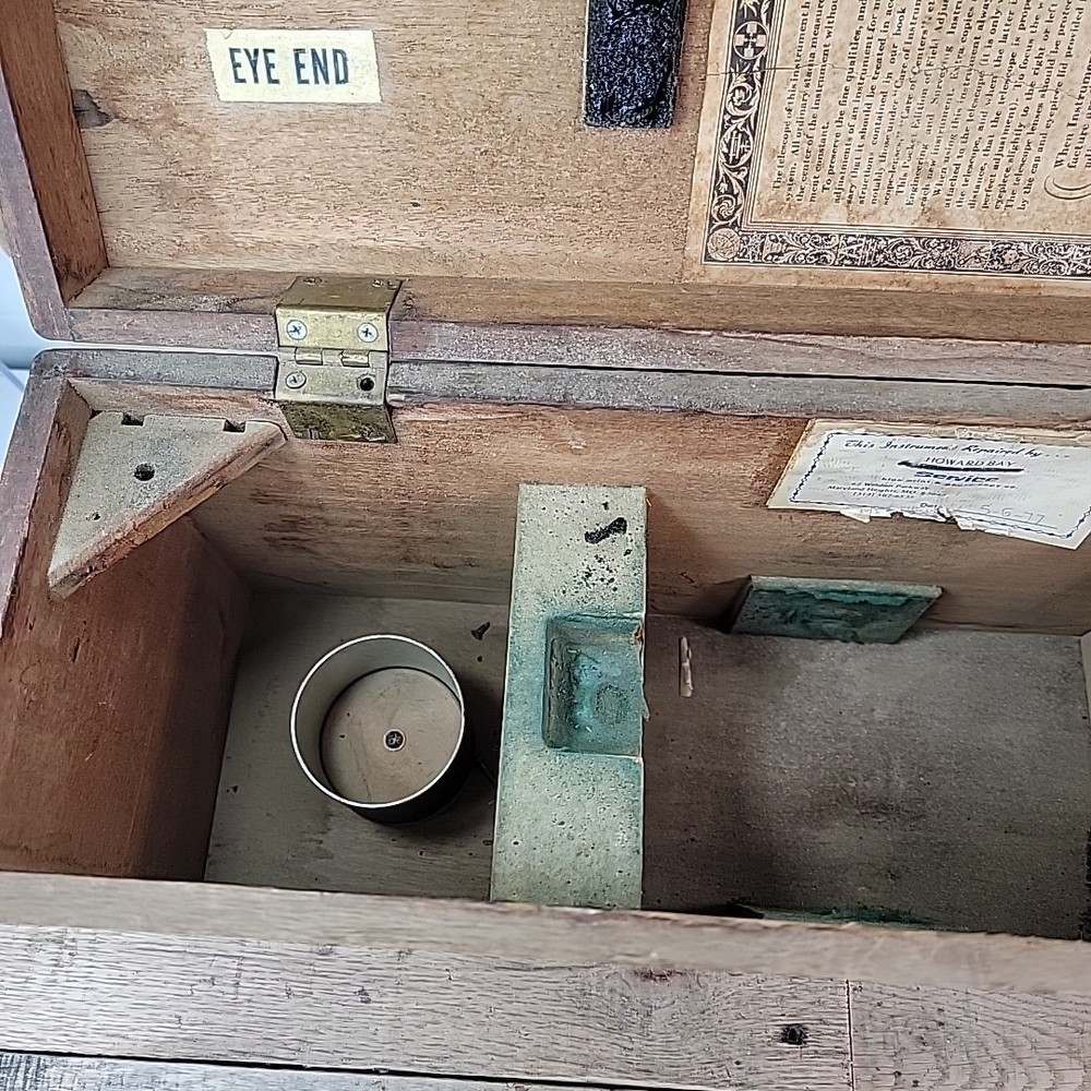 Berger Instruments 7D 70731 engineering surveying transit level antique in case