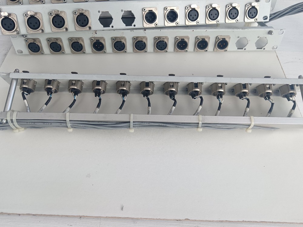 1H rack mauntable XLR patch Neutrik