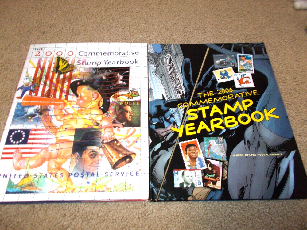 The 2000 & 2006 Commemorative Stamp Yearbooks  USPS (BOOKS ONLY ~NO Stamps~)