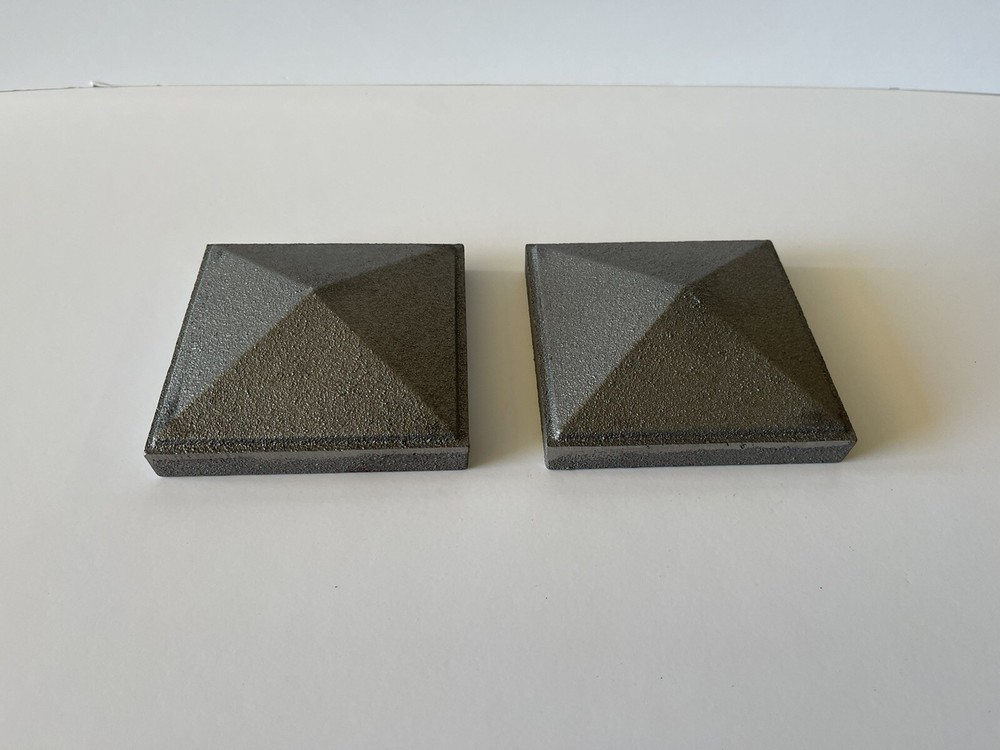 Cast Iron Post Cap for 3”x3” posts Pair