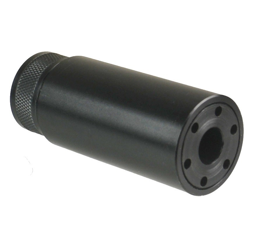 All 9mm 1/2x28 TPI Low Concussion Solid One PC Barrel Extension Muzzle Brake