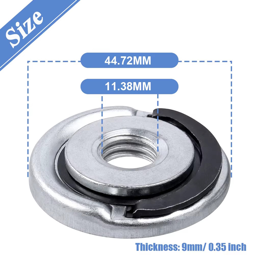 M14 Quick Release Self-Locking Flange Nut Press Plate Grinder Clamping Tool