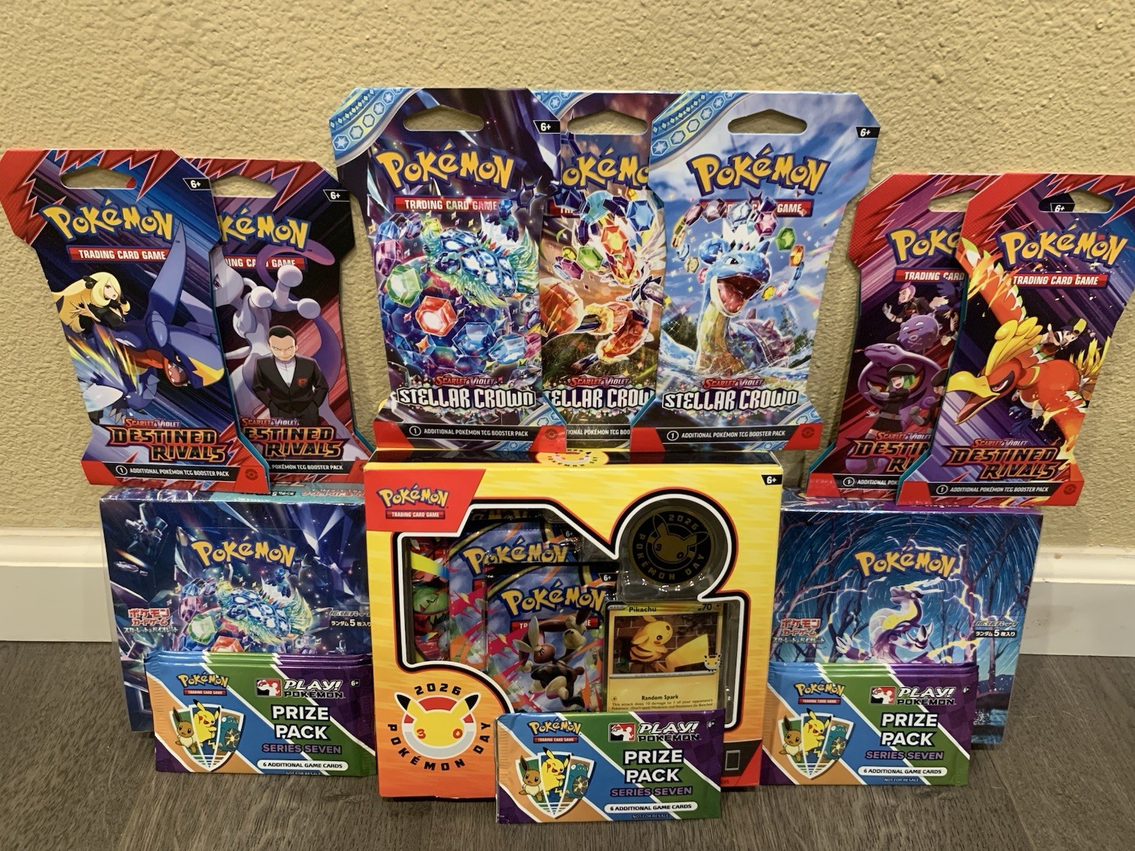 PokeRev Style Package 6x Sealed Pokemon TCG  Booster Packs 5+1 Bonus Pack & VTG