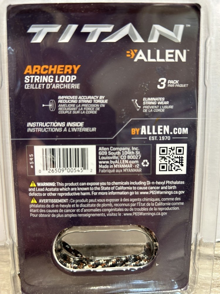 Allen Titan Release Aid String Loop 3 Pack #545