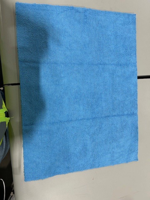 GENERIC BLUE 16" BY 12" WASH CLOTH - BLUE