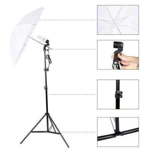 Kshioe Studio Camera Photography Lighting Umbrella Softbox Backdrop Stand Kits