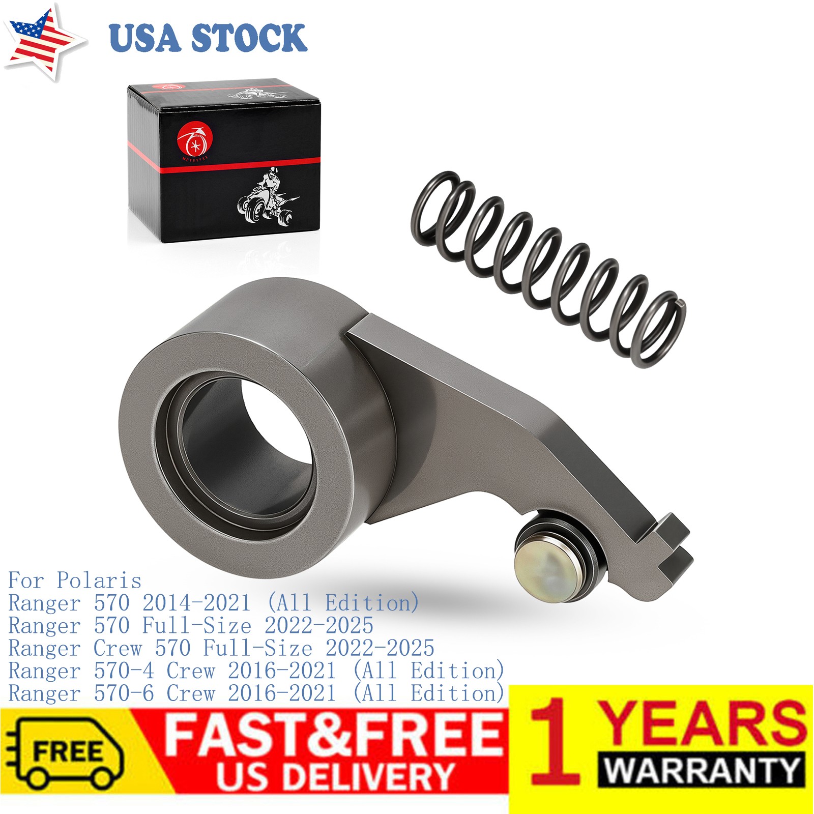 Drive Train Roller Pawl 3235452 & Spring for Polaris Ranger 570 Crew 570 2014-25