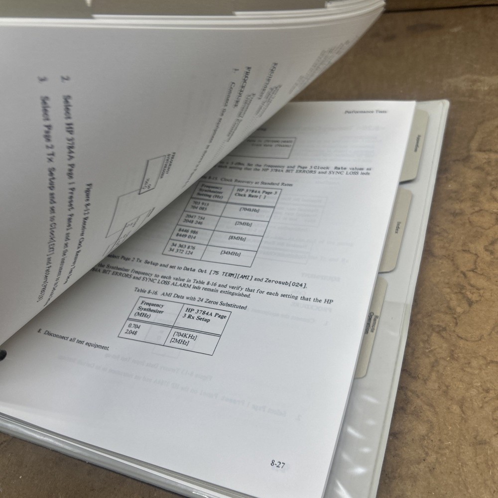 HP 3784A DIGITAL TRANSMISSION ANALYZER OPERATING AND CALIBRATION MANUAL