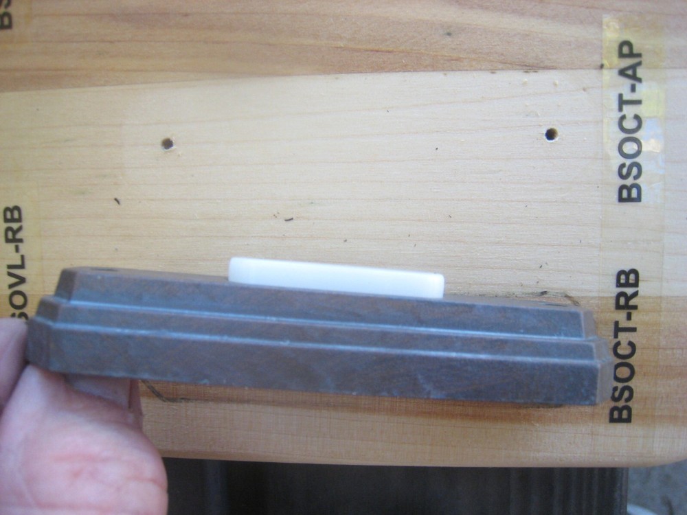 Teiber Wired Lighted Rustic Bronze Die-Cast Pushbutton Doorbell Button BSOCT-RB