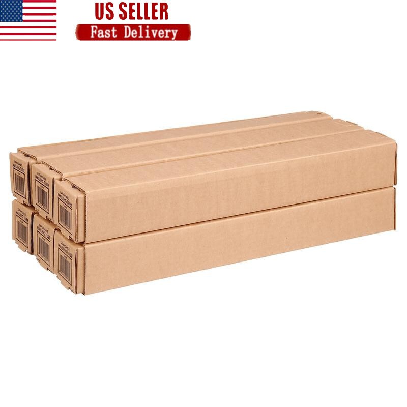 Corrugated Telescoping Shipping Tubes 6 Count Durable Adjustable Packing New