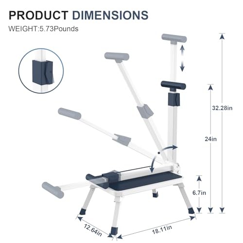 Folding Step Stool, Step Stools with Handle for Foldable step stool with handle