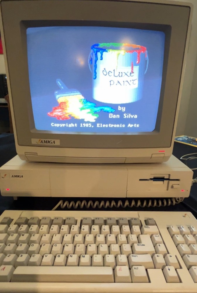 Amiga 1000 *Working* System w/Deluxe Paint, Scribble, Music, Printer, Tablet