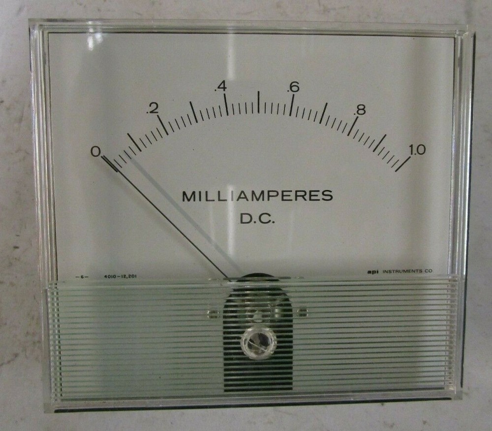 API Instruments AD-118 4010-12,201 DC Milliamperes Panel Meter