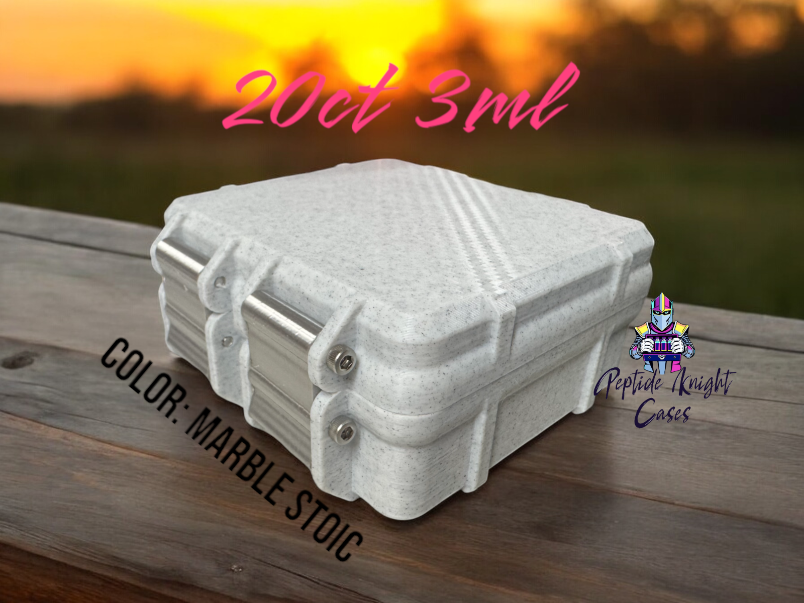 Peptide Vial Storage Container Carrying Case Organizer