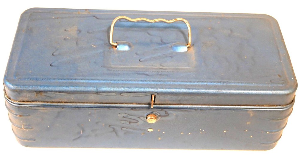 Vintage Tackle Box Blue