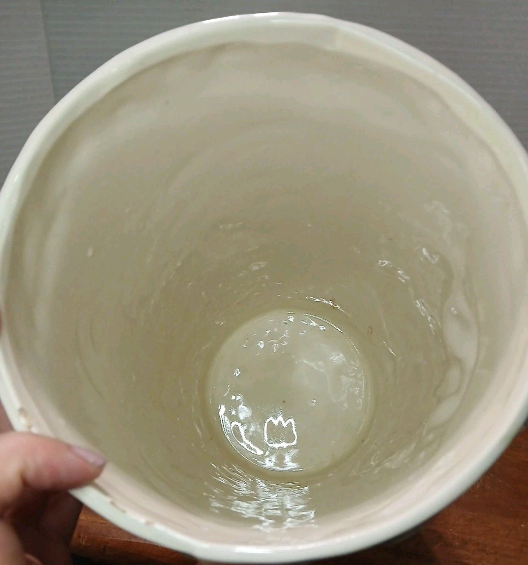 VTG Brown Owl Reversible Barn Scene Umbrella Stand Cane Stick Holder 70s READ